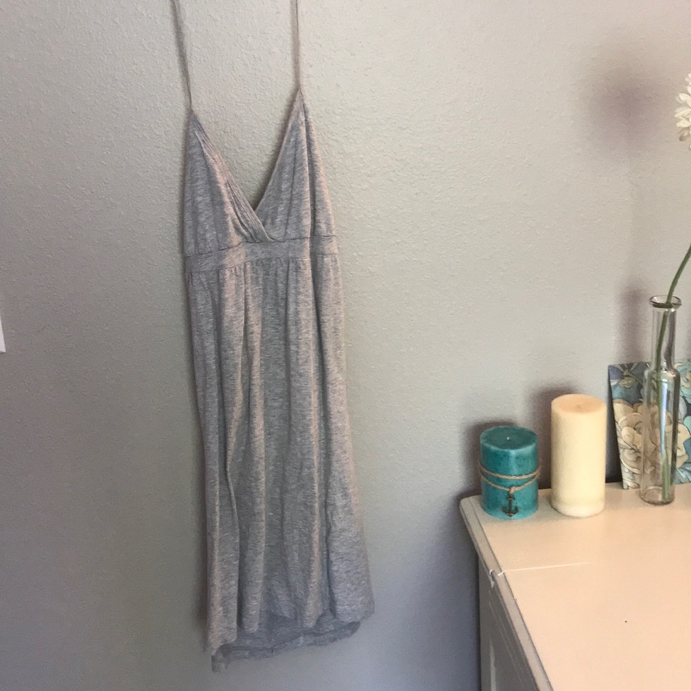 Gray halter dress